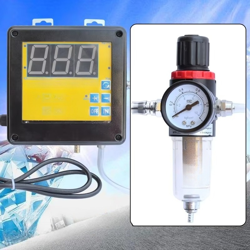 Car Care - 벽걸이형 게이지 타이어 압력 자동 인플레이터