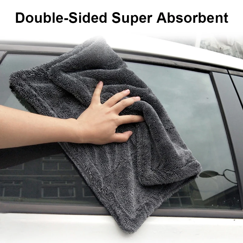 Microfiber Car Drying Towel Super Absorbent - 1-3개입 자동차 세차용 마이크로파이버 트위스트 타월