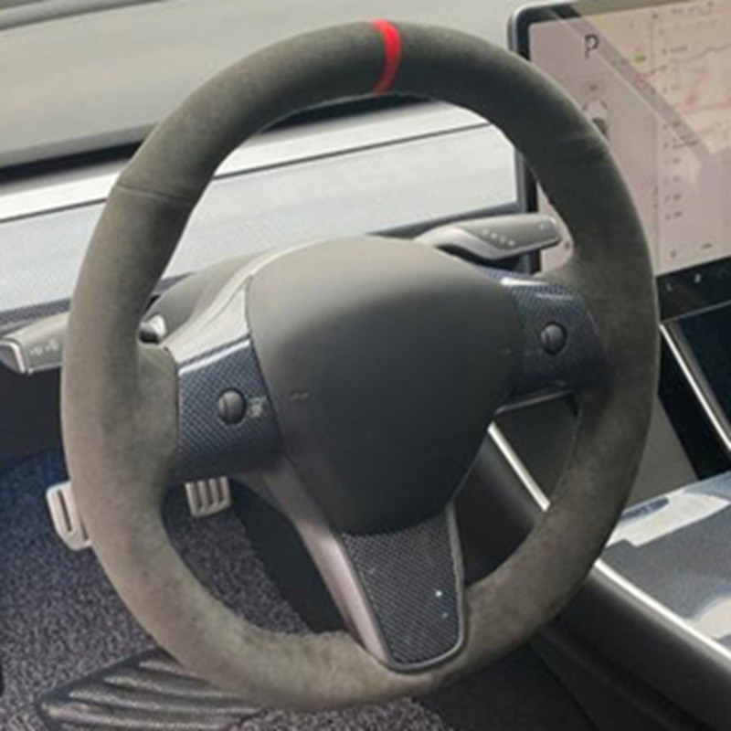 Tesla Model S Y 모델 X 모델 3 자동차  - Car Steering Wheel Cover Anti Slip Breathable 리뷰 및 가격
