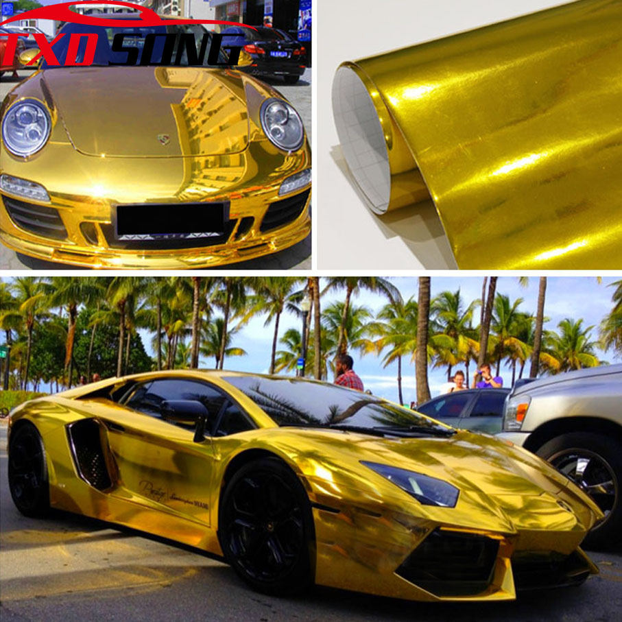 7가지 사이즈 고탄성 골드 크롬 미러 플렉시블 비닐 랩 - Anti Glare Car Rearview Mirror Film 리뷰 및 가격