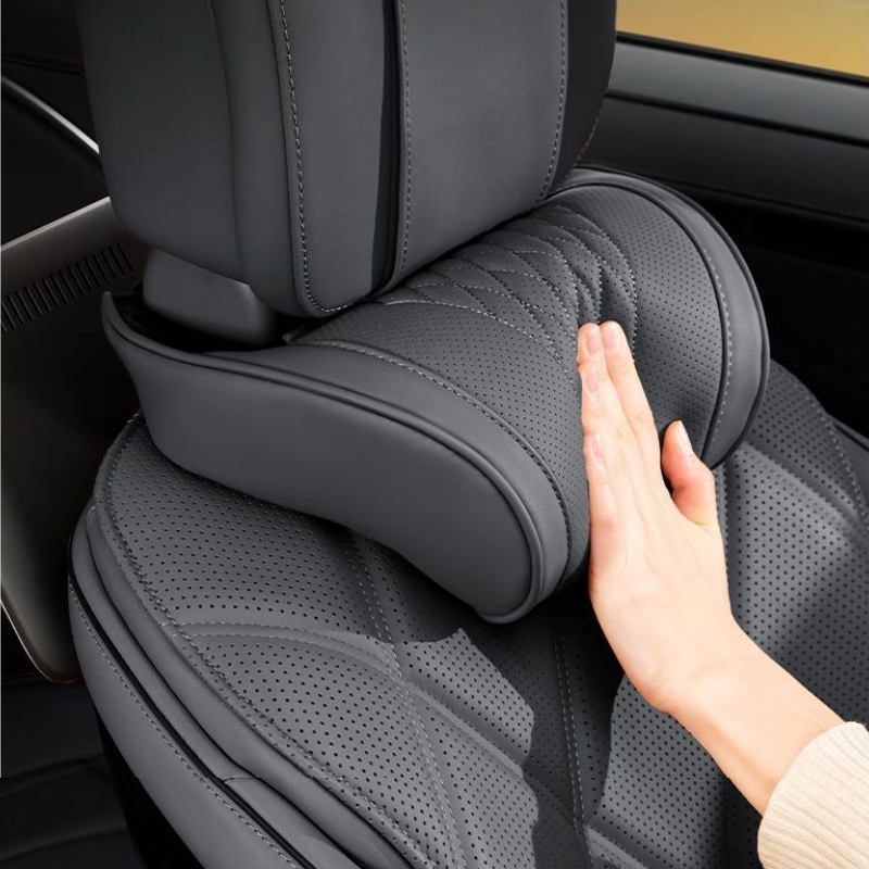 고급 메모리 폼 자동차 헤드레스트 쿠션, 가죽 커버 포 - Memory Foam Car Neck Pillow Lumbar Support 리뷰 및 가격