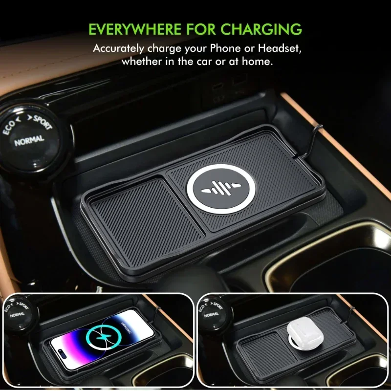 차량용 무선 충전기 패드 베이스 USB 케이블, 아이폰 - Wireless Car Charger Mount Fast Charging 리뷰 및 가격