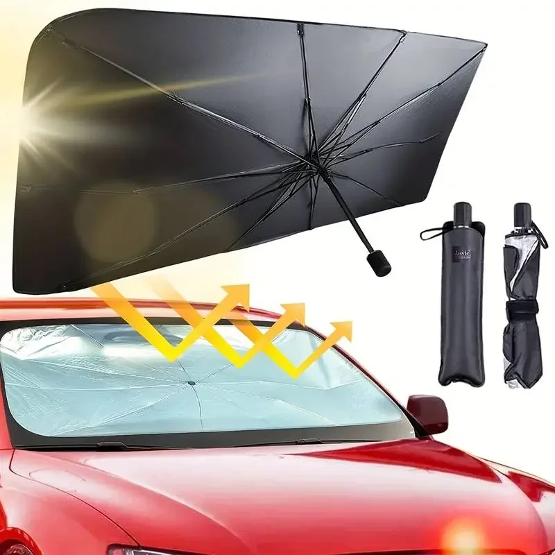 자동차 차양 앞 유리 우산 앞 차양 파라솔 접이식 여름 - Car Sunshade Windshield Umbrella Foldable 리뷰 및 가격